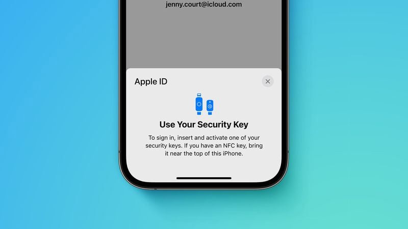 锡林郭勒苹果手机维修分享iOS 16.3 新增的 Apple ID 的安全密钥有什么功能 