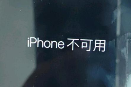 锡林郭勒苹果服务网点分享锁屏界面显示“iPhone 不可用”如何解决 